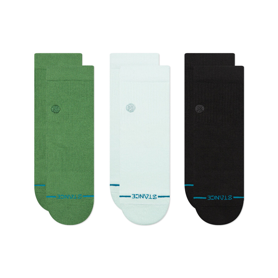icon quarter socks 3 pack